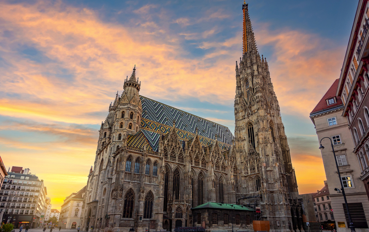 Stephansdom bei Sonnenaufgang, Wien