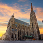 Stephansdom bei Sonnenaufgang, Wien