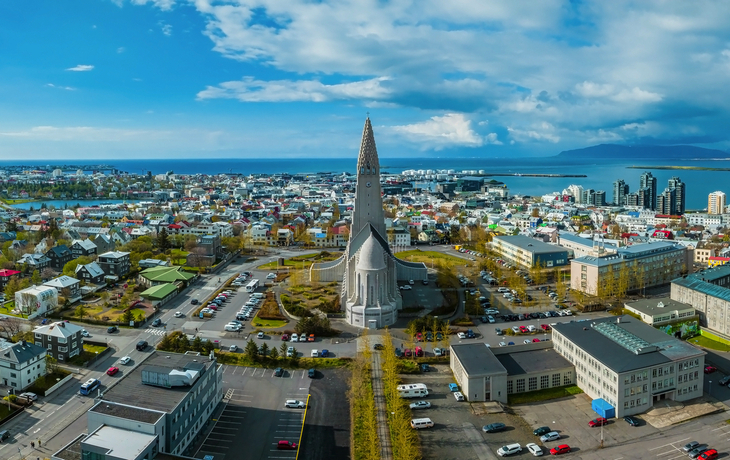 Panorama von Reykjavik, Island