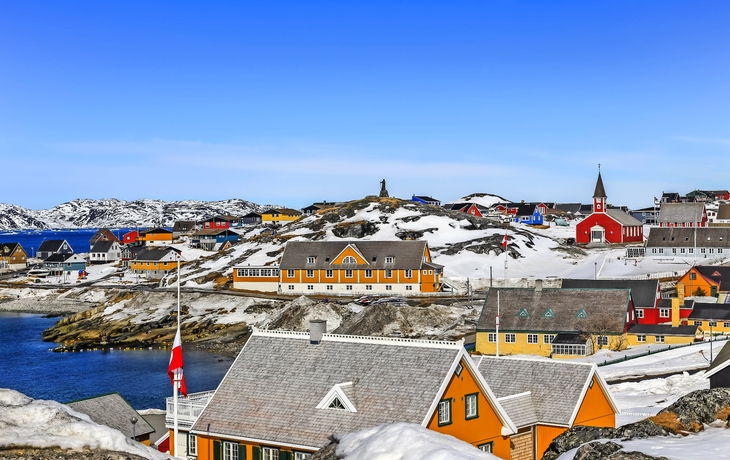 Das historische Zentrum von Nuuk, Grönland