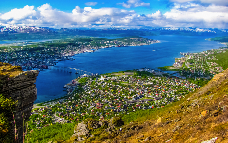 Sommeransicht von Tromsø, Norwegen