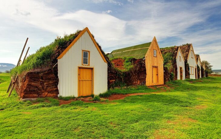 Alte, traditionalle Farm in Akureyri, Island