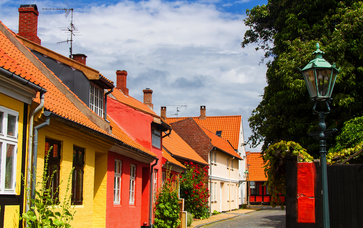 Altstadt von Rønne auf Bornholm, Dänemark