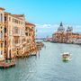 Prachtvolles Canal Grande-Panorama in Venedig, Italien