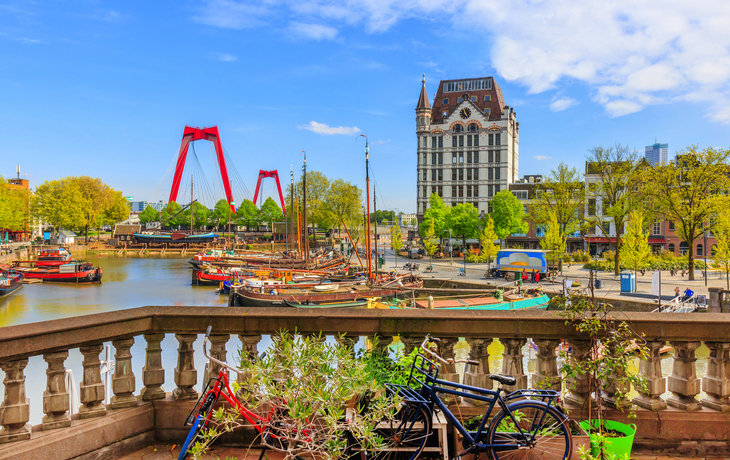 Blick auf Oude Haven in Rotterdam