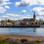 Skyline Nimwegen, die Niederlande vom Spiegelwaal aus gesehen