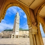 Minarett der Moschee Hassan II. in Casablanca, Marokko