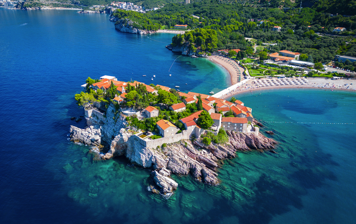 Sveti Stefan nahe Budva in Montenegro