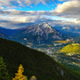 Blick auf Banff vom Sulphur Mountain