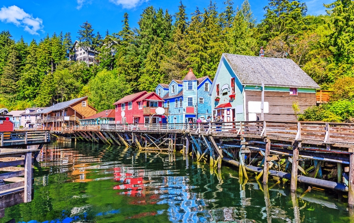 Creek Street von Ketchikan, Alaska 