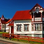 Bunte katholische Kirche in Akureyri, Nordisland